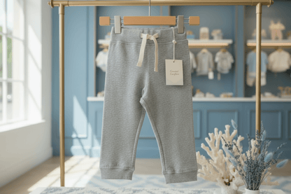 Organic Cotton Jogger Pant - Heather Gray - Blankee Baby