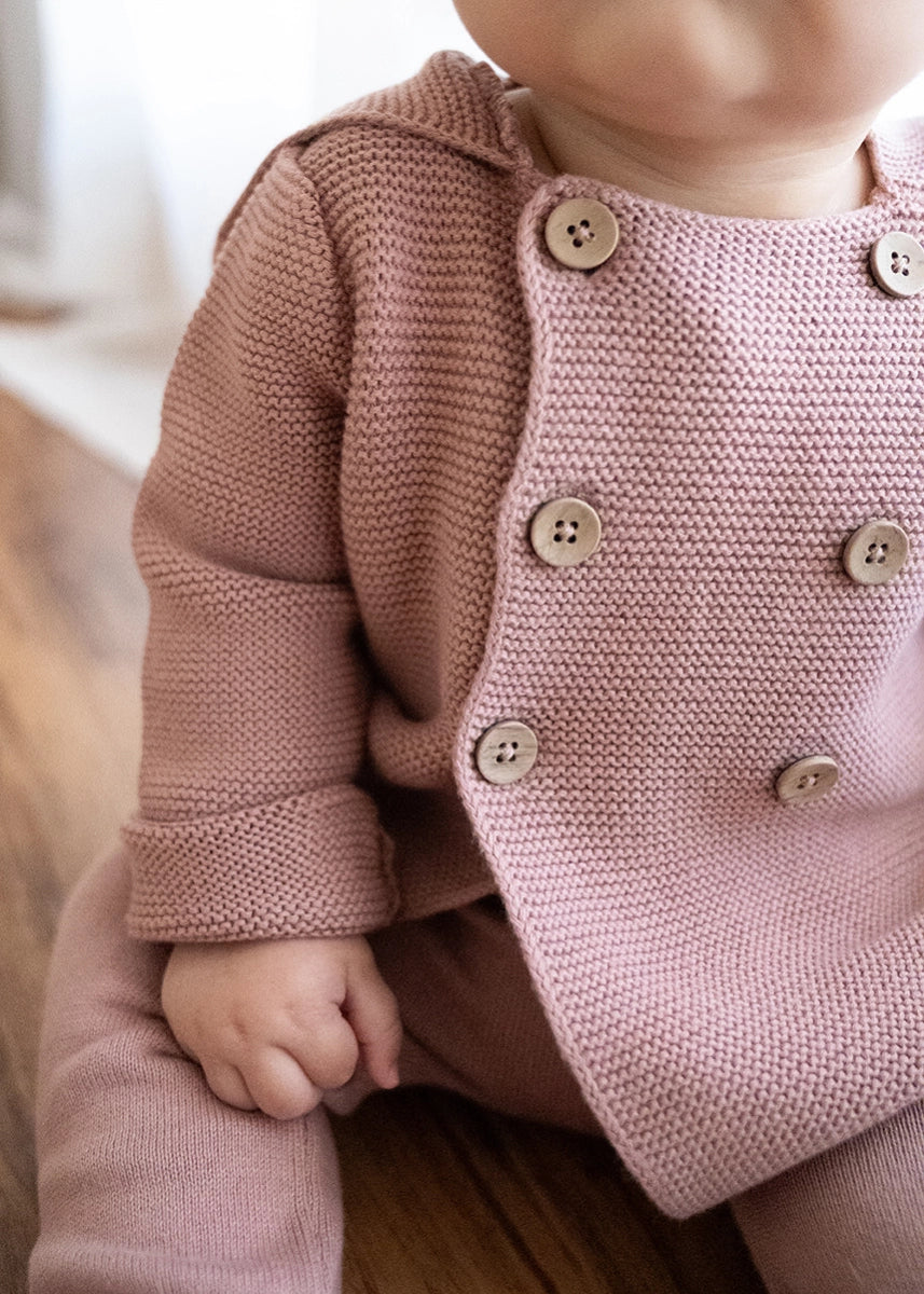 Organic Cotton Knit Cardigan - Blankee Baby