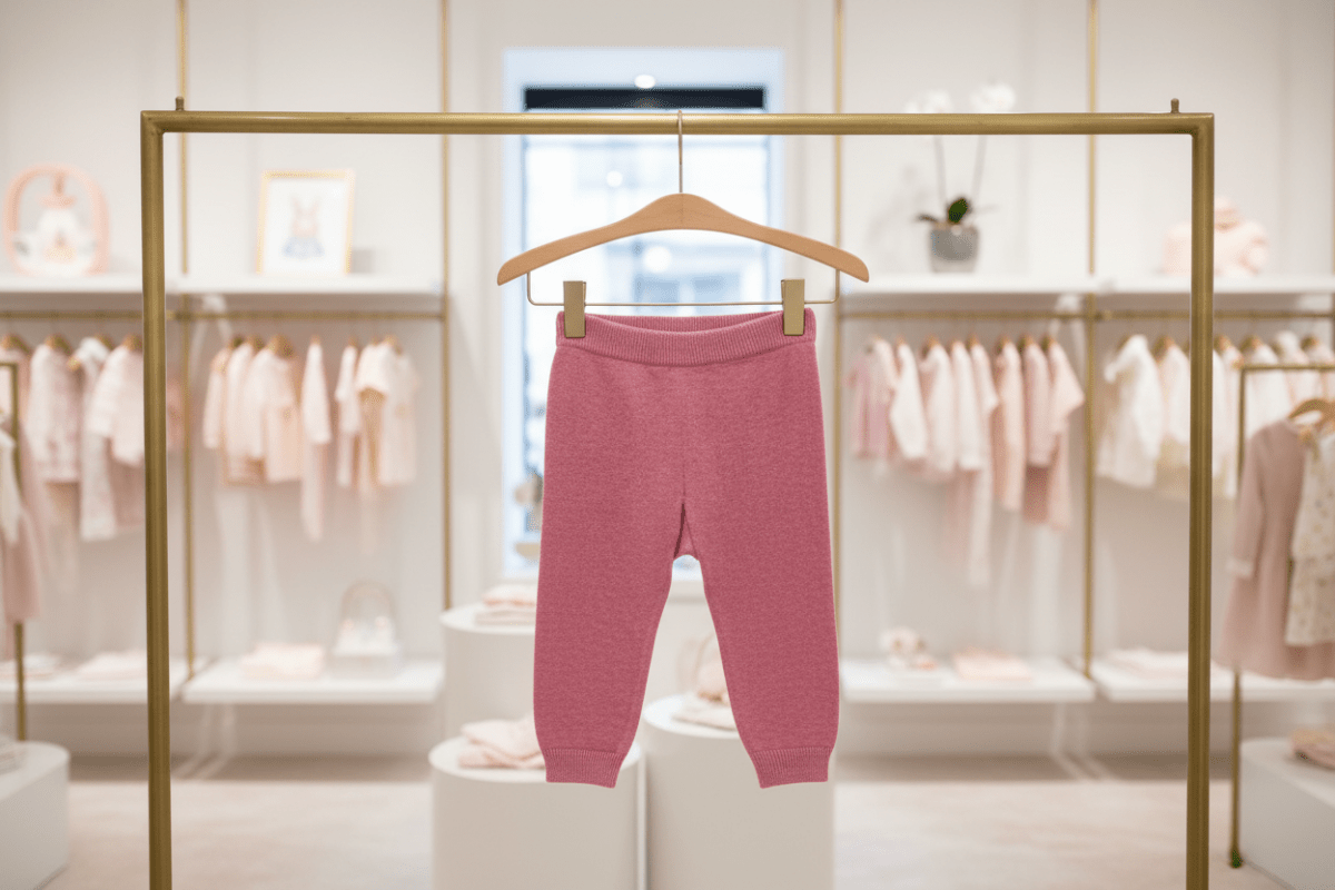 Organic Cotton Knit Legging - Rose Pink | Viverano Organics | Leggings