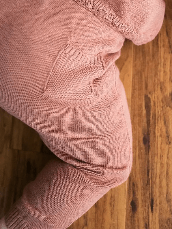 Organic Cotton Knit Pant - Apple Spice - Blankee Baby