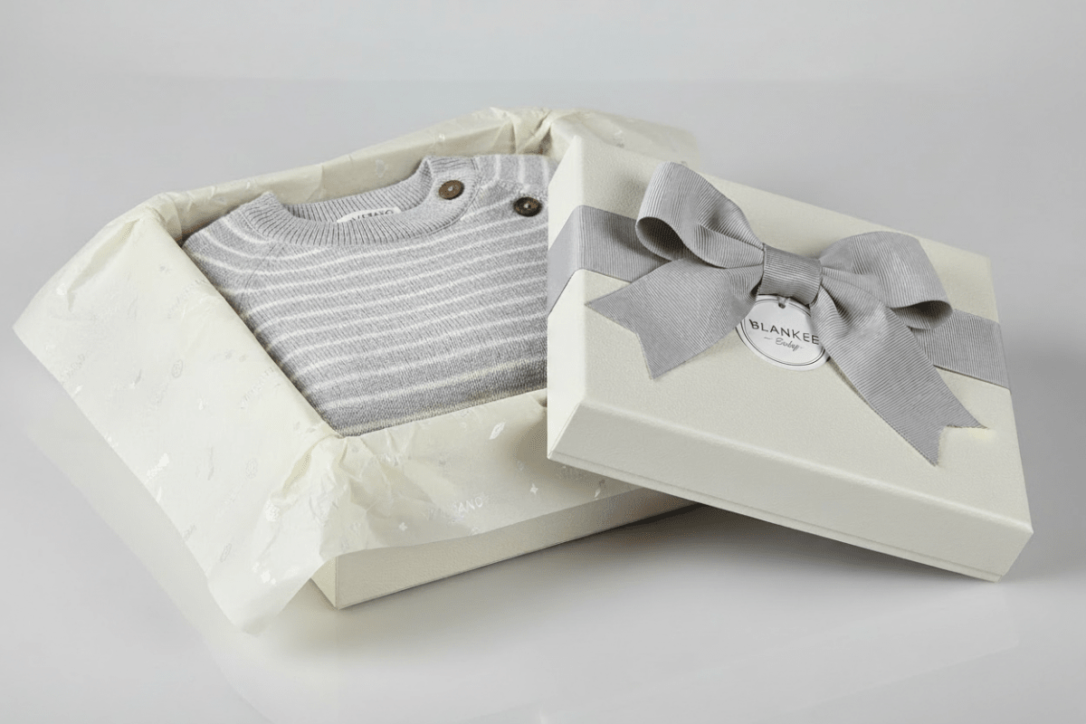 Organic Cotton Milan Sweater - Heather Gray - Blankee Baby