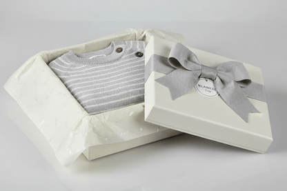Organic Cotton Milan Sweater - Heather Gray - Blankee Baby