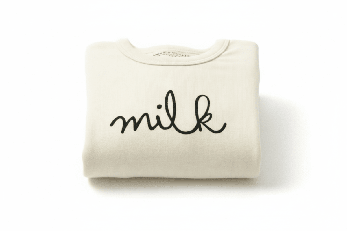 Organic Cotton ‘Milk’ One-Piece Romper