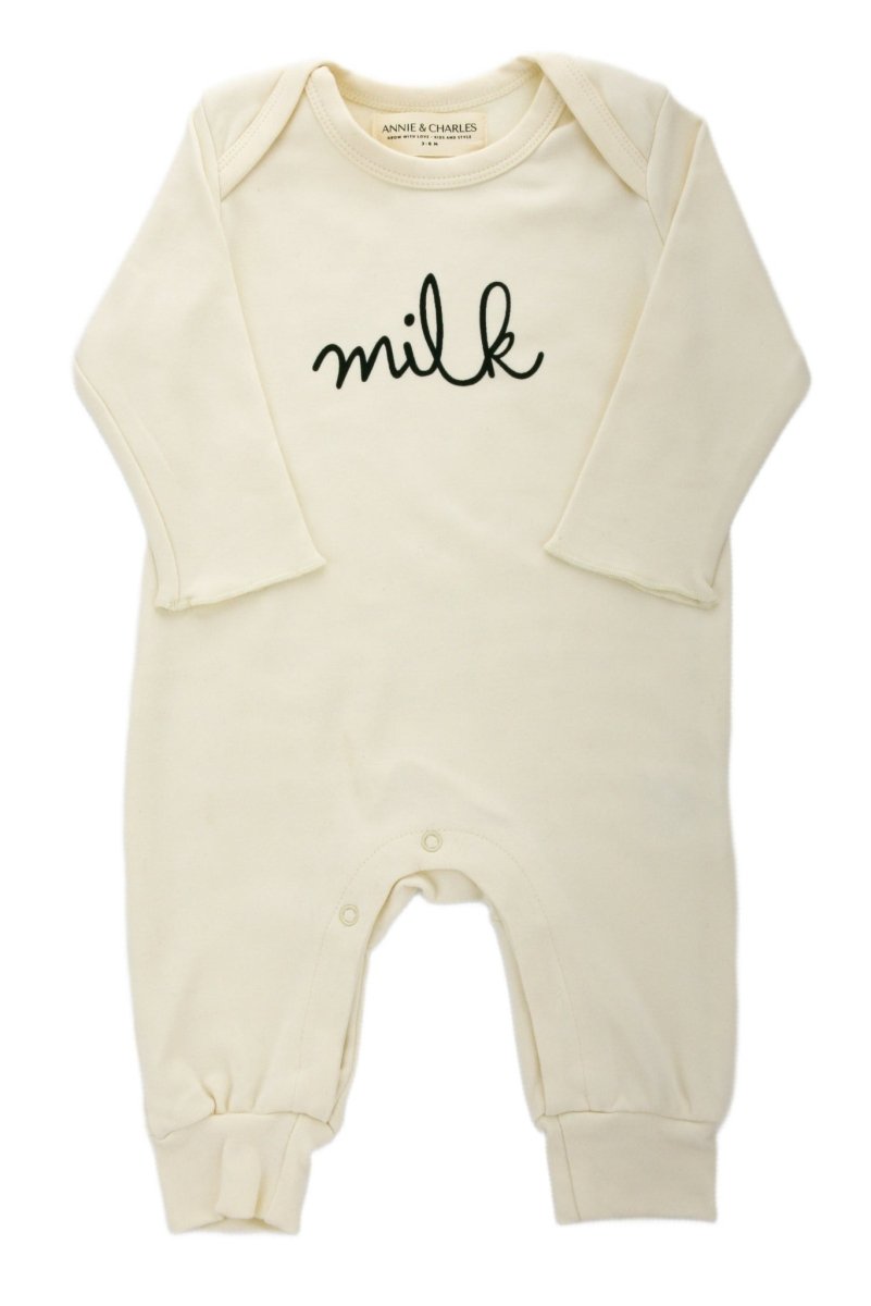 Organic Cotton ‘Milk’ One-Piece Romper