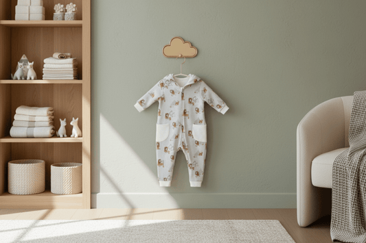 Organic Cotton One - Piece Bear & Fox Romper - Blankee Baby