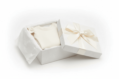 Organic Cotton Petal Sleeve Bodysuit - Ivory | Blankee Baby