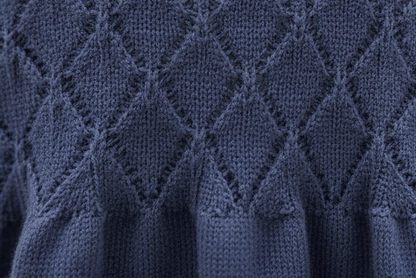 Organic Cotton Milan Pointelle Knit Dress - Blankee Baby