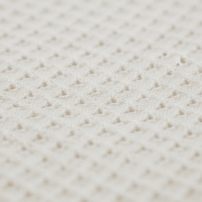 Organic Cotton Receiving Blanket - Cream - Blankee Baby