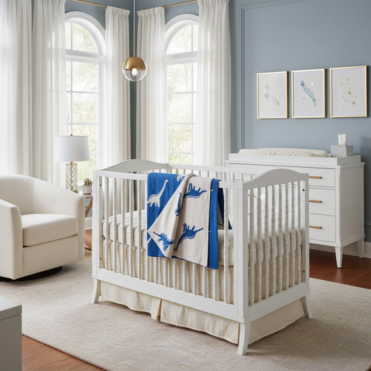 Organic Cotton Receiving Blanket - Dinosaur