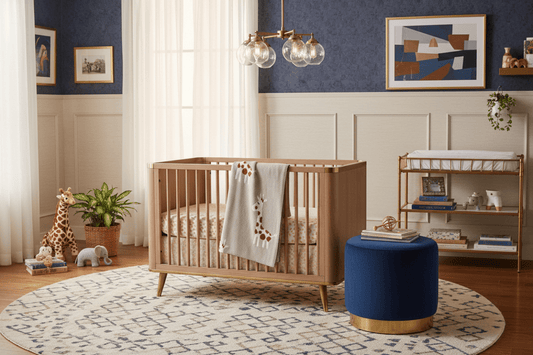 Organic Cotton Receiving Blanket - Giraffe - Blankee Baby