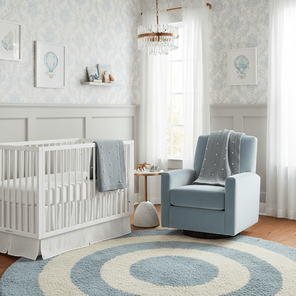 Organic Cotton Receiving Blanket - Gray Bobble Knit - Blankee Baby