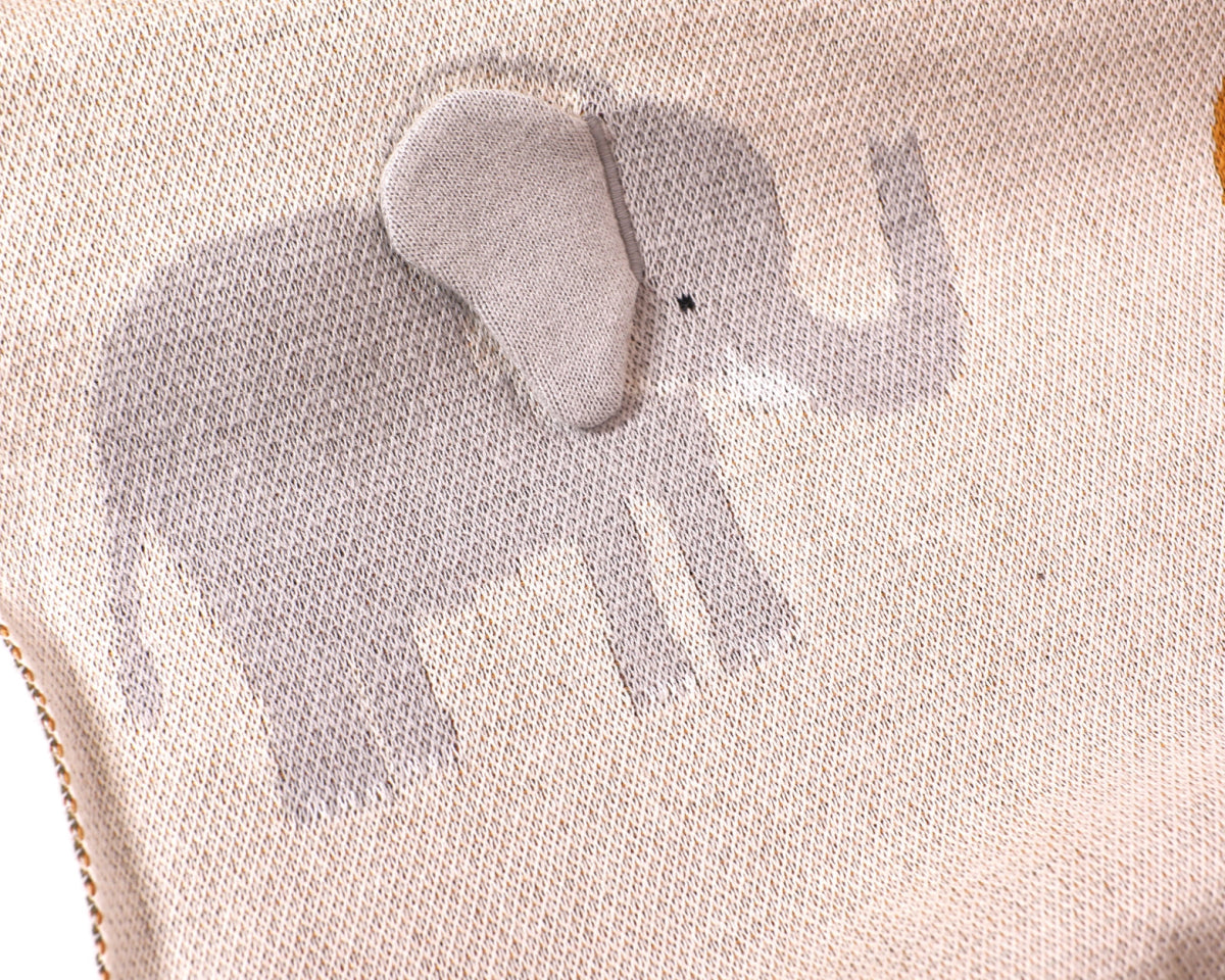 Organic Cotton Receiving Blanket - Safari - Blankee Baby