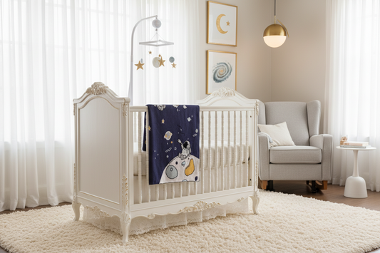 Organic Cotton Receiving Blanket - Space