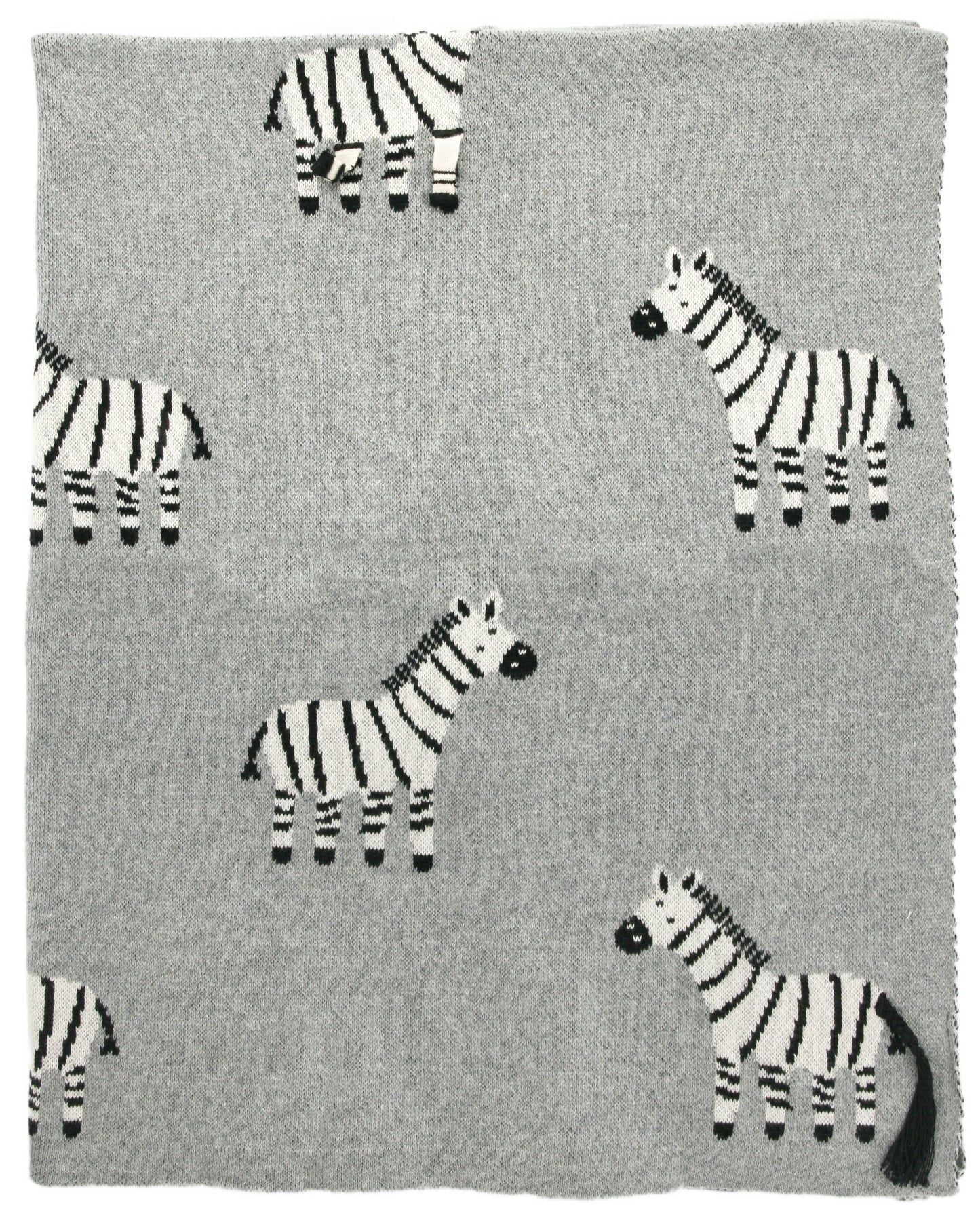 Organic Cotton Receiving Blanket - Zebra - Blankee Baby