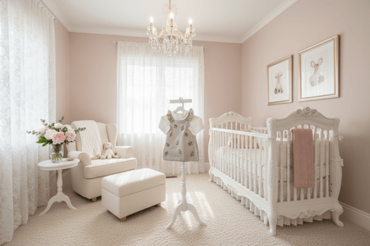 Organic Cotton Ruffle 2 Piece Dress Set - Stone - Blankee Baby