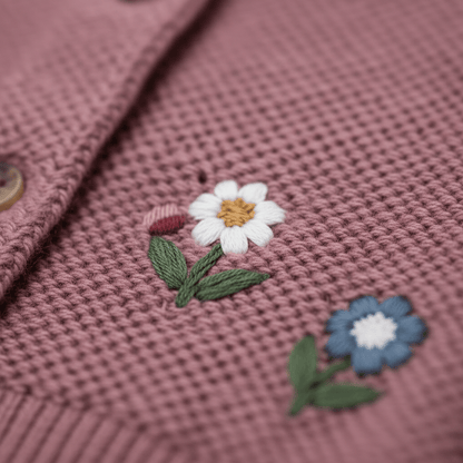 Organic Cotton Ruffle Cardigan - Blankee Baby