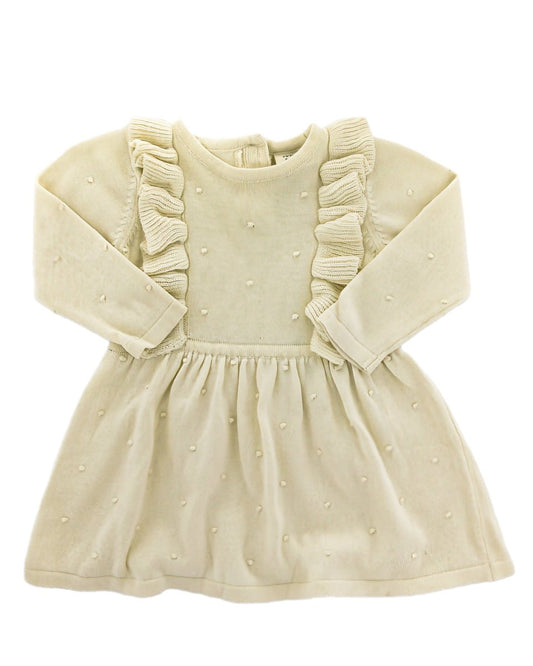 Organic Cotton Ruffle Dress - Blankee Baby