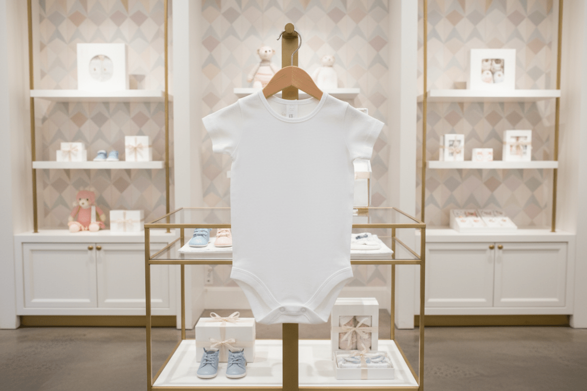 Organic Cotton Short Sleeve Bodysuit - White - Blankee Baby