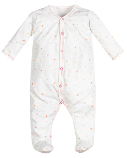 Organic Cotton Footie Pajama - White | Under The Nile | Sleepwear