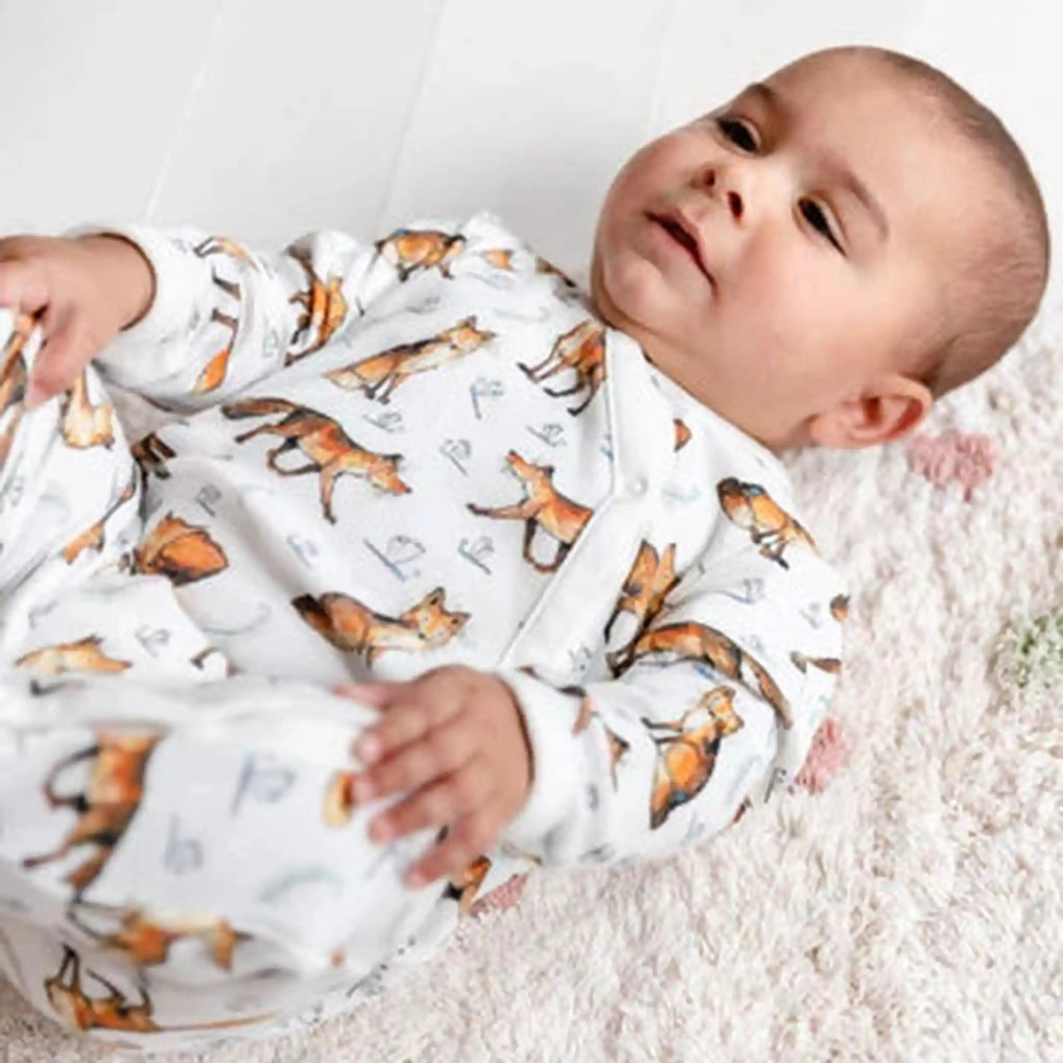 Organic Cotton Snap Front Pajamas - Blankee Baby
