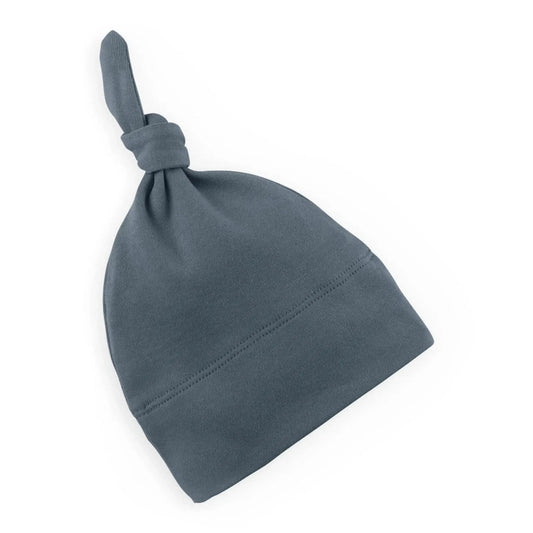Organic Cotton Top Knot Beanie - Blankee Baby