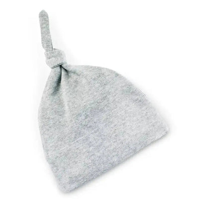 Organic Cotton Knotted Baby Hat - Heather Gray | Colored Organics | Accessories
