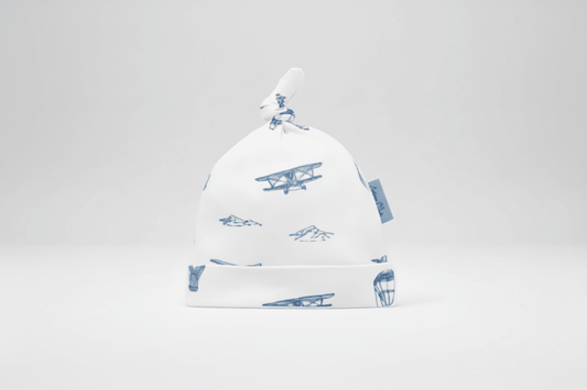 Organic Cotton Airplane Hat - White | Aster & Oak | Accessories