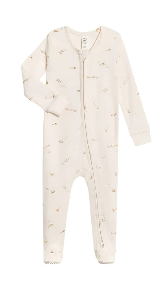 Organic Cotton Zip Front Pajama - Blankee Baby