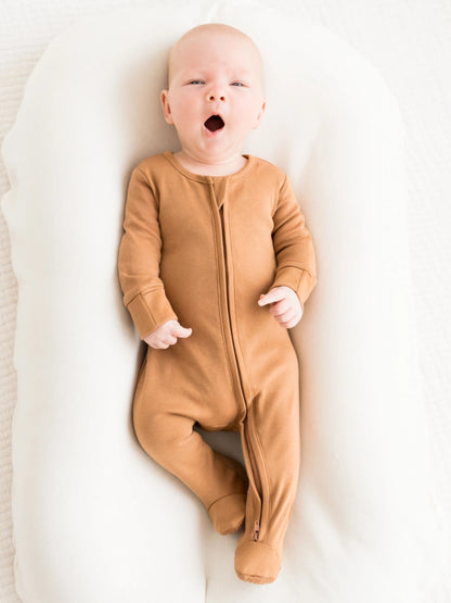 Organic Cotton Zip Front Pajamas - Blankee Baby