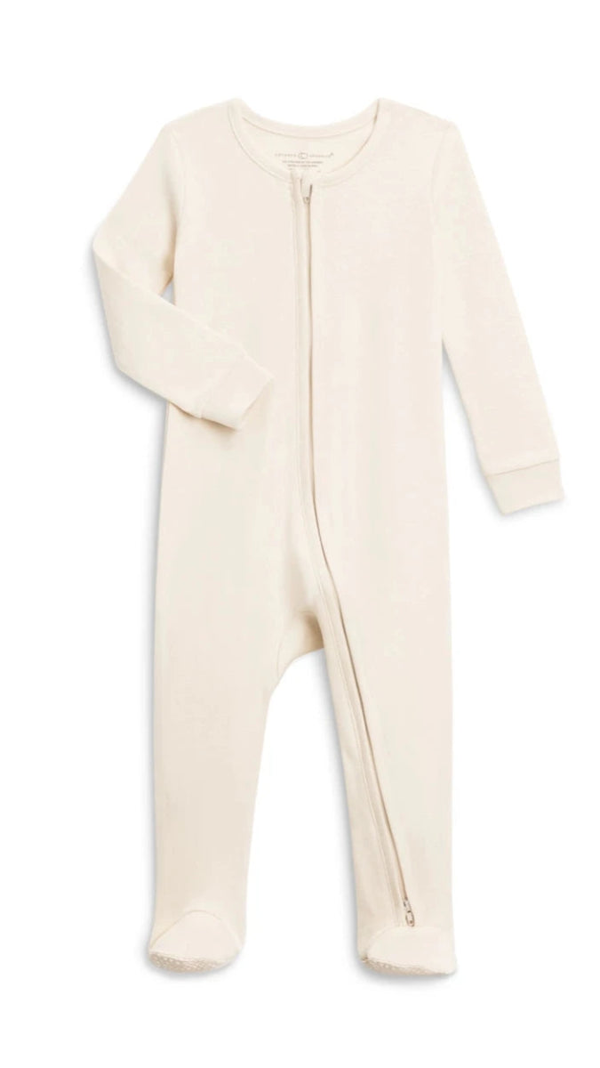 Organic Cotton Zip Front Pajamas - Blankee Baby