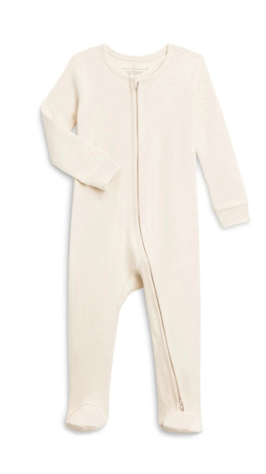 Organic Cotton Zip Front Pajamas - Blankee Baby