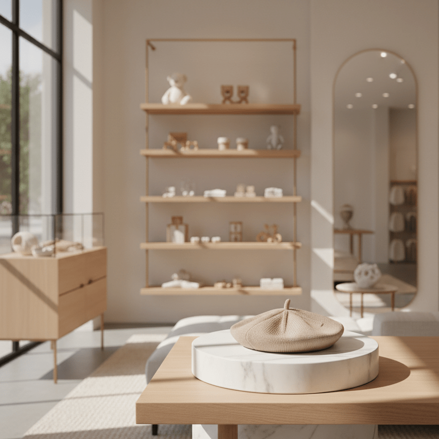 Paris Baby Beret - Khaki - Blankee Baby